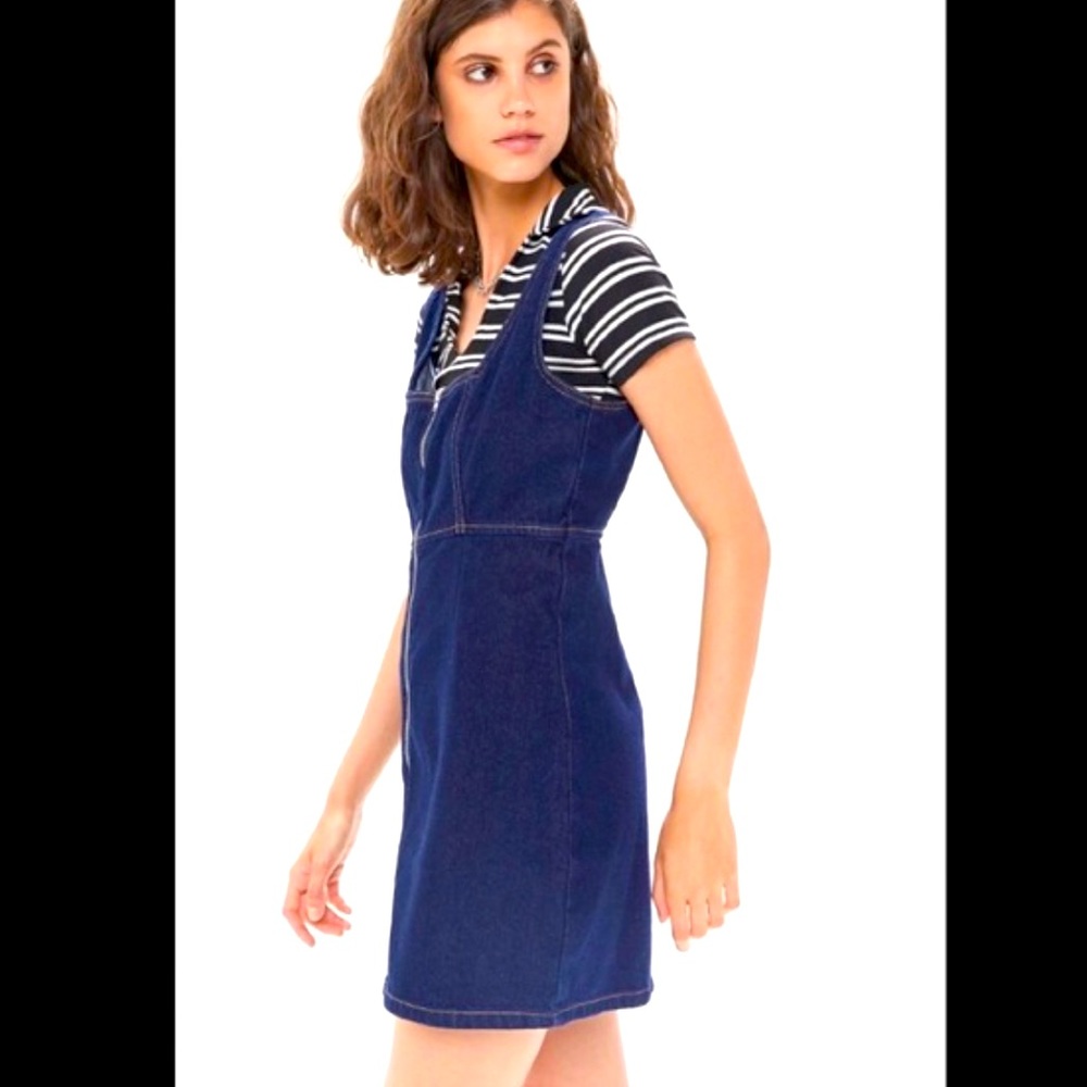 Urban Outfitters BDG Sexy Jean Zip Up Dress NWT